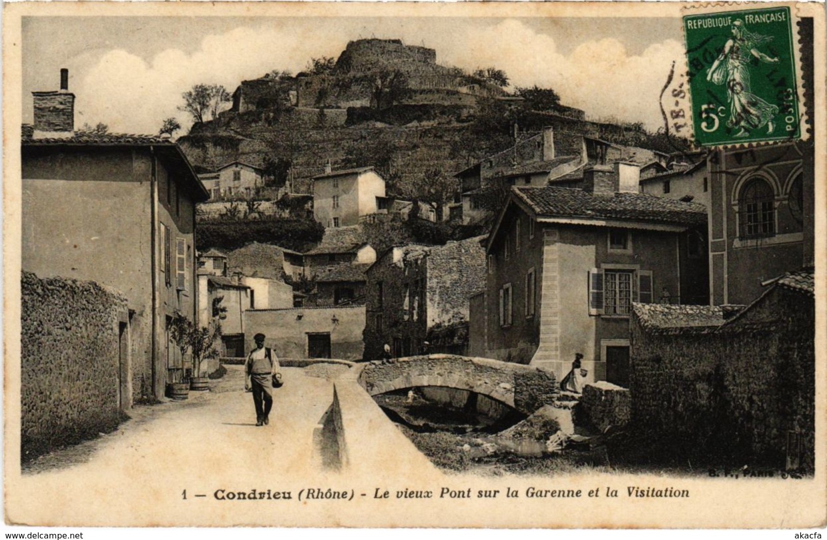 CPA Condrieu - Le Vieux Pont sur la Garenne et la Visitation (1036503)