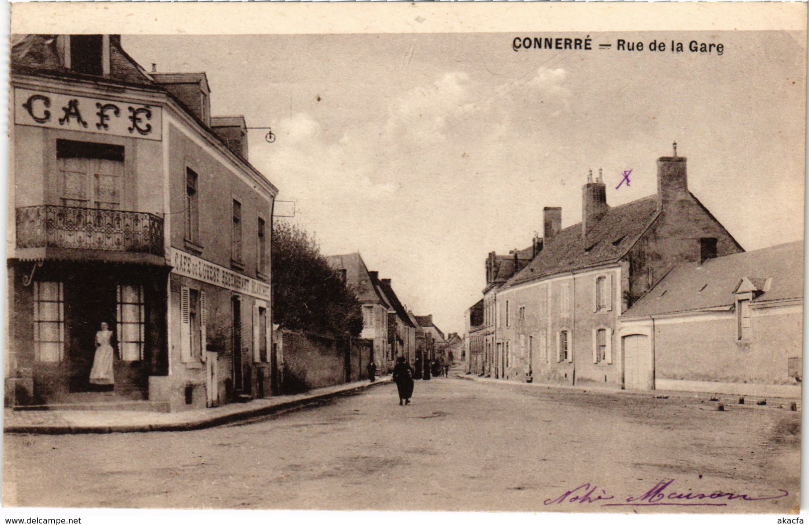 CPA CONNERRÉ - Rue de la Gare (112391)