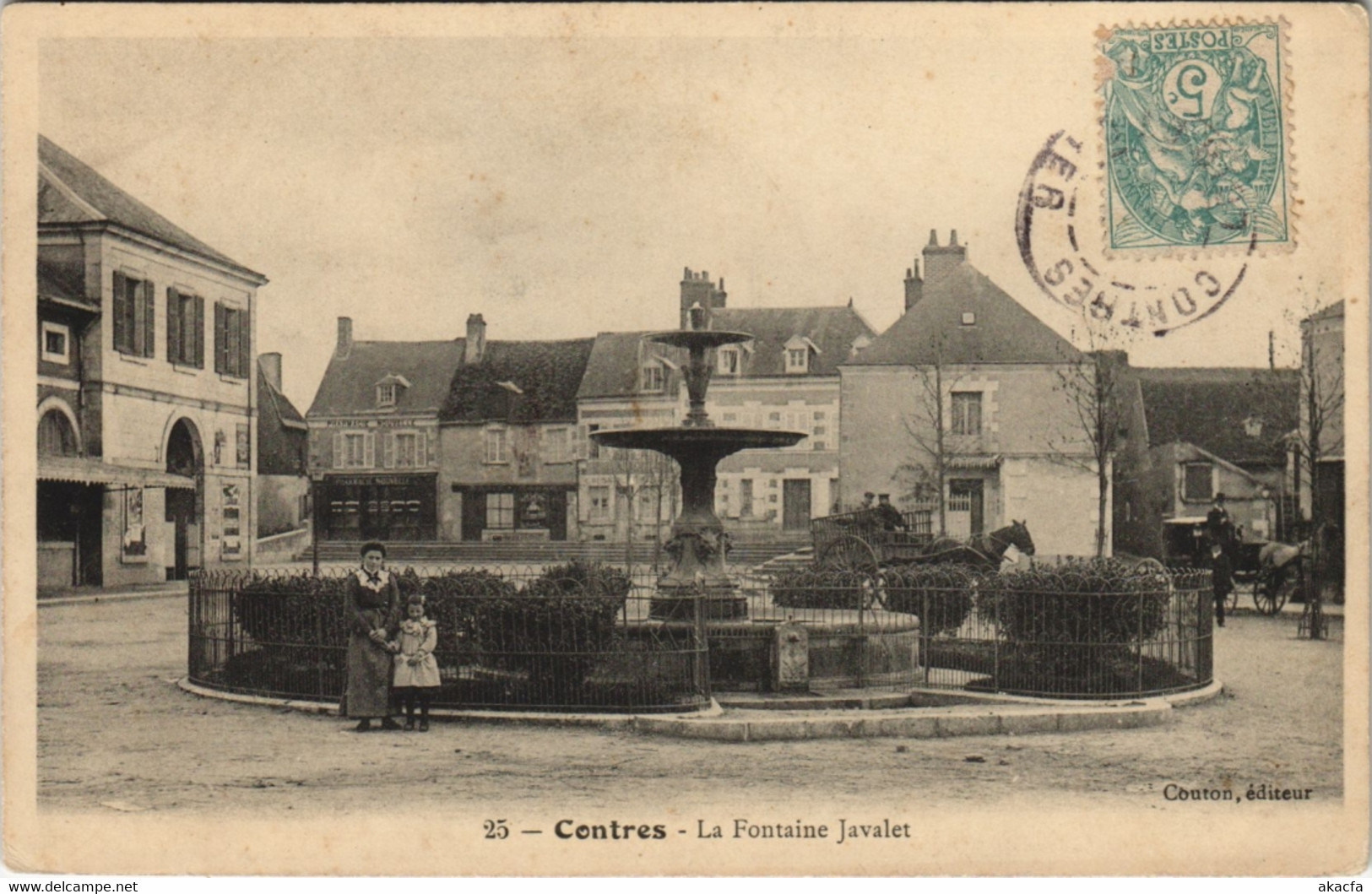 CPA CONTRES - La Fontaine Javalet (127994)