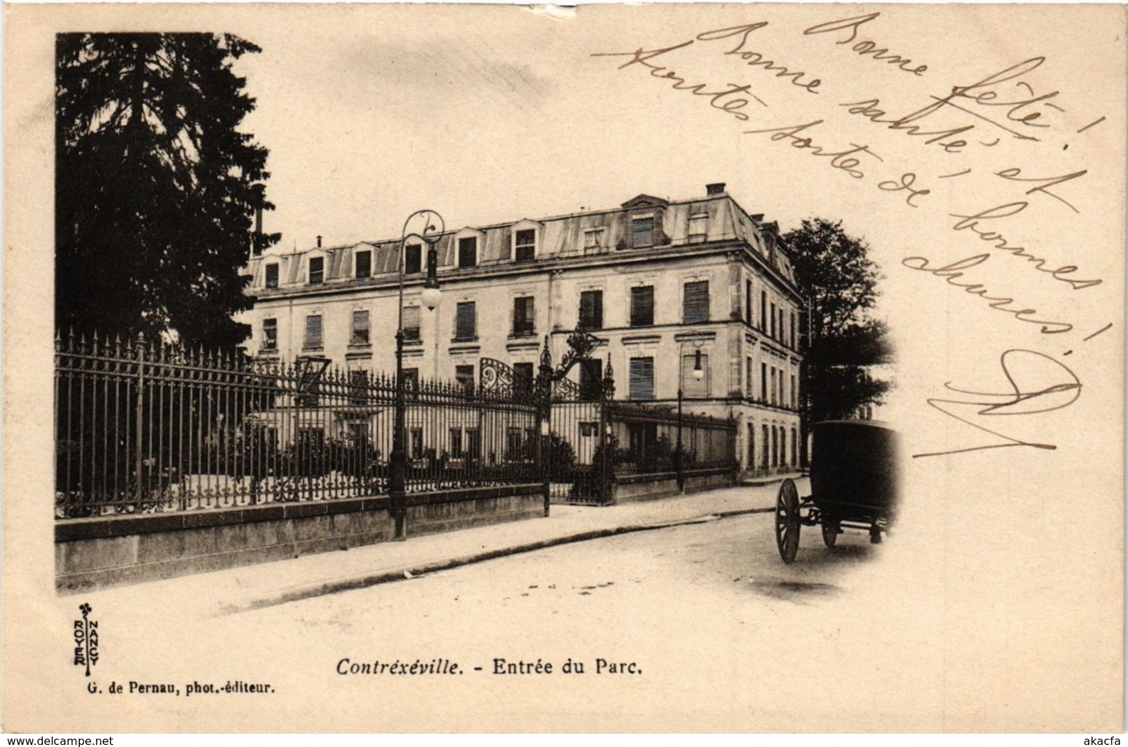 CPA CONTREXÉVILLE - Entrée du Parc (279378)