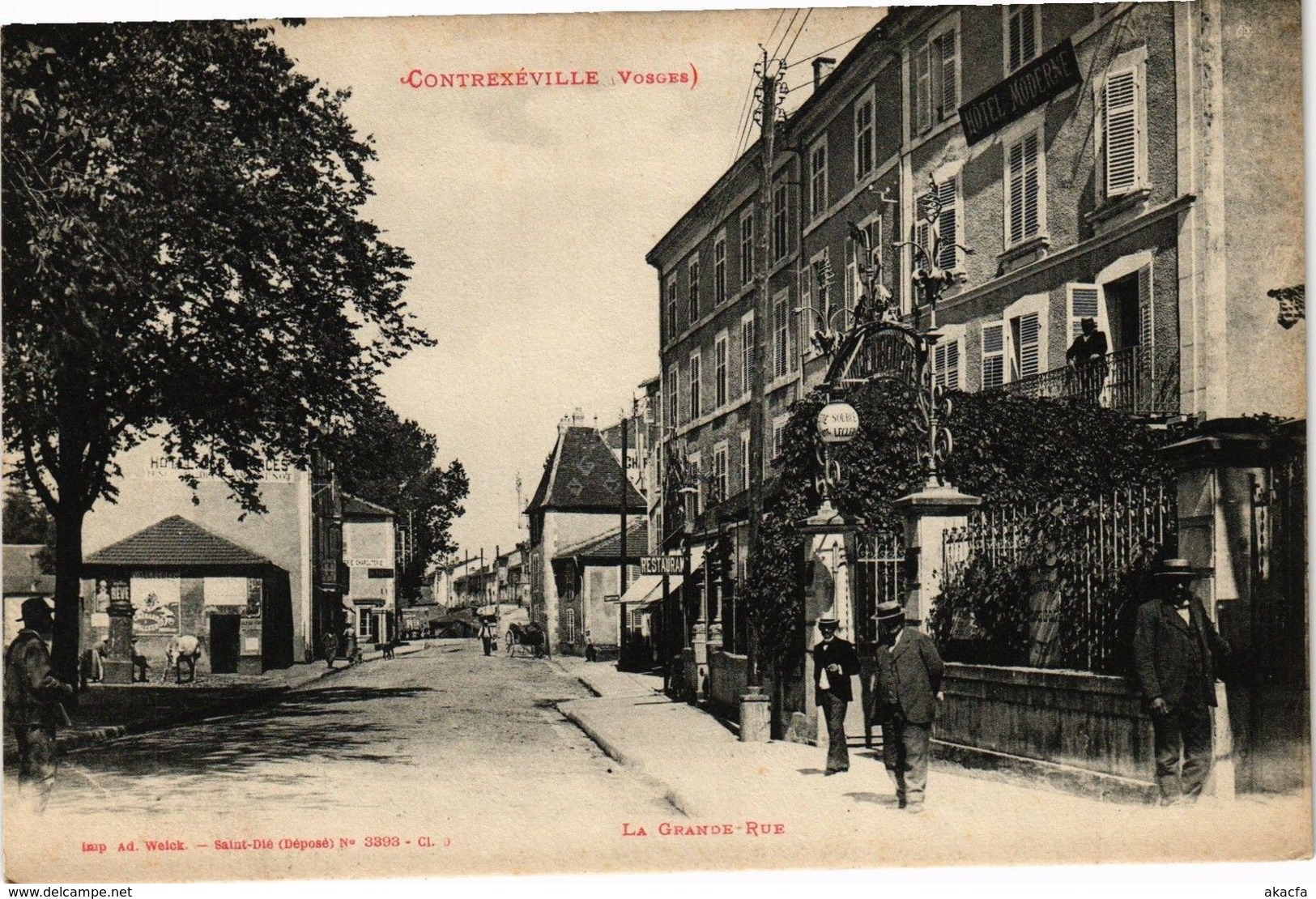 CPA CONTREXÉVILLE-La Grande Rue (184688)