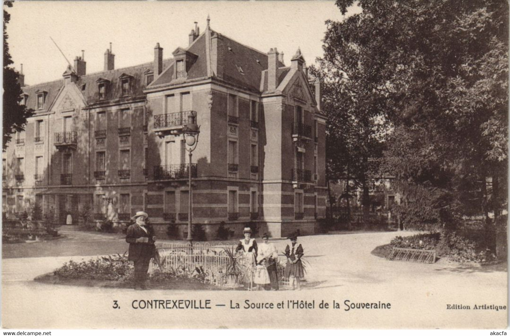 CPA CONTREXEVILLE La Source et L'hotel (806614)