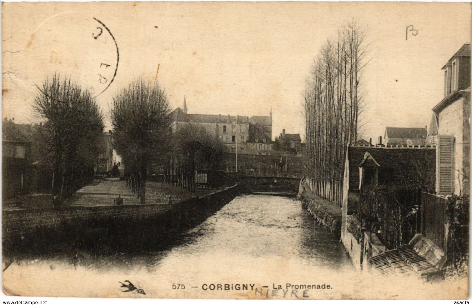 CPA CORBIGNY - La Promenade (456623)