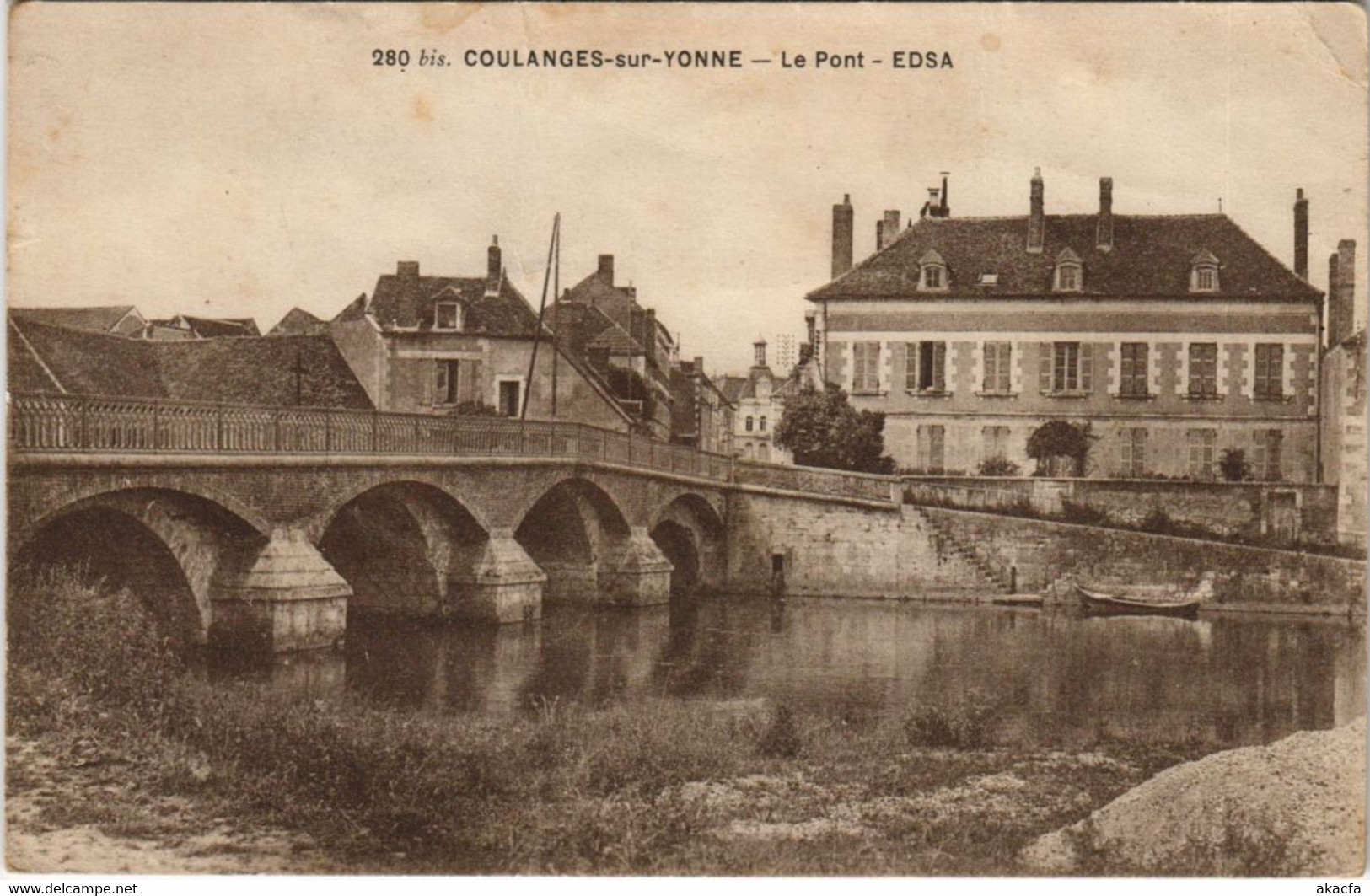 CPA COULANGES-sur-YONNE Le Pont (1197785)