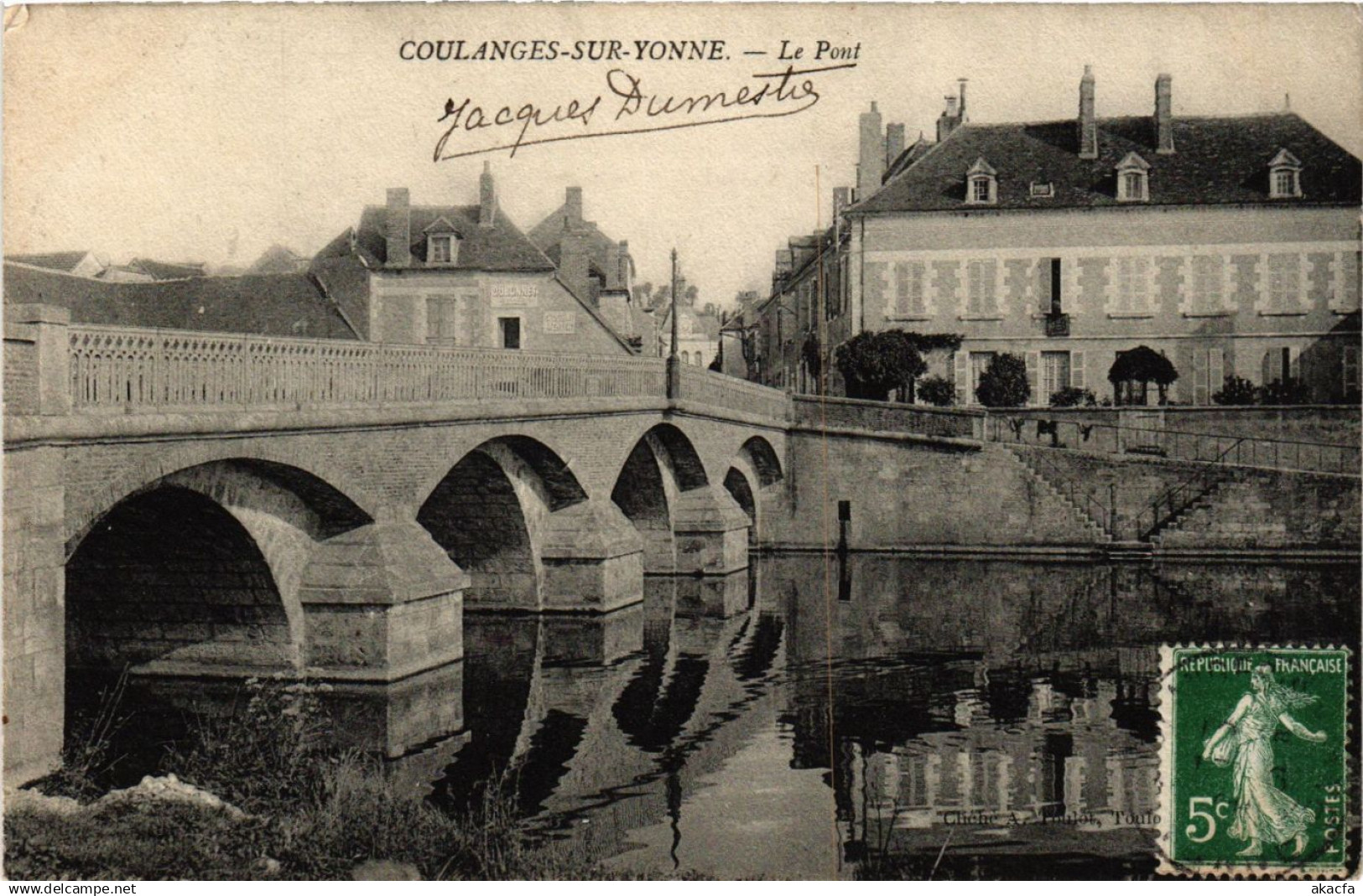 CPA COULANGES-sur-YONNE - Le Pont (657156)