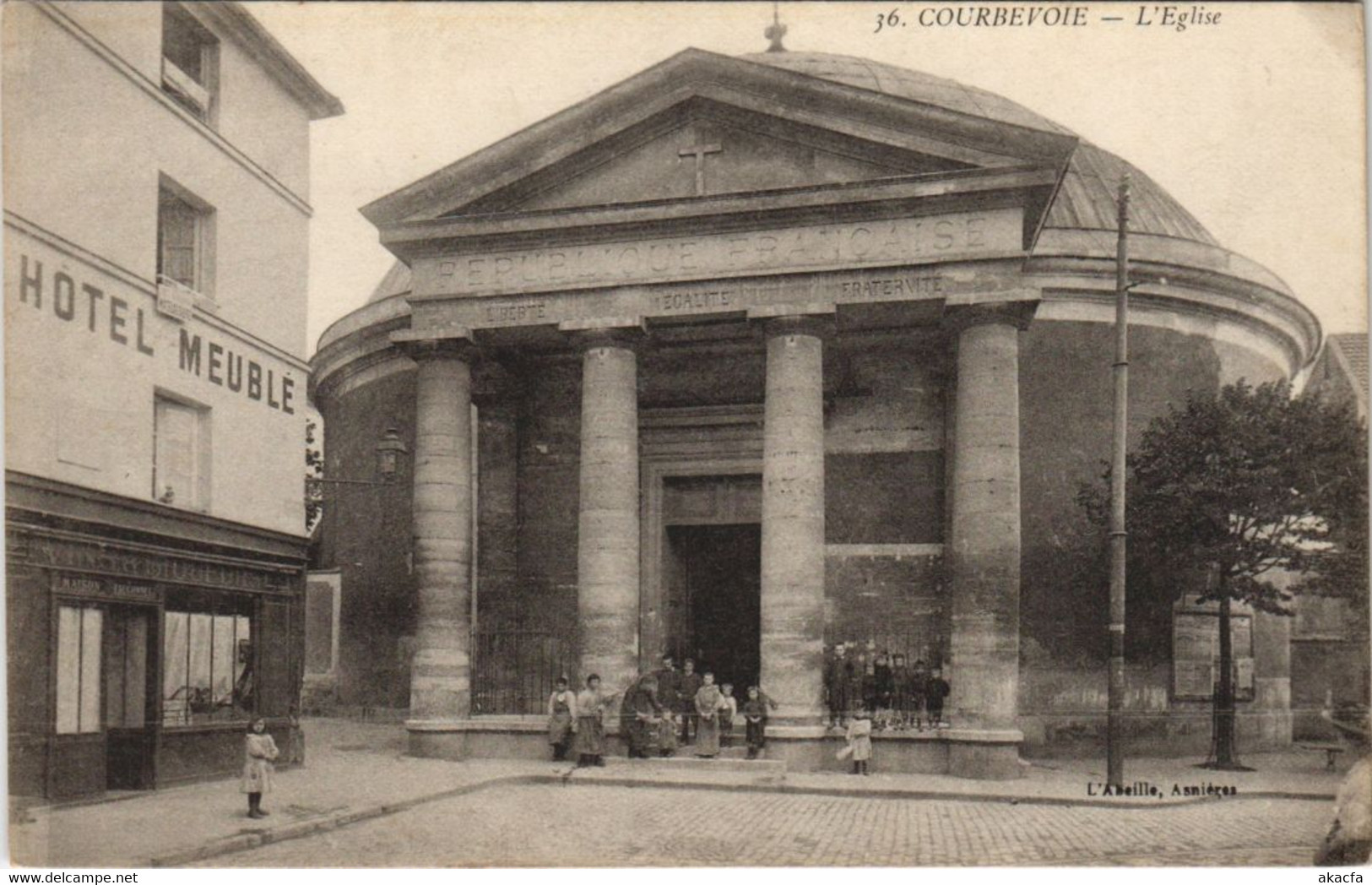 CPA COURBEVOIE L'Eglise (806839)