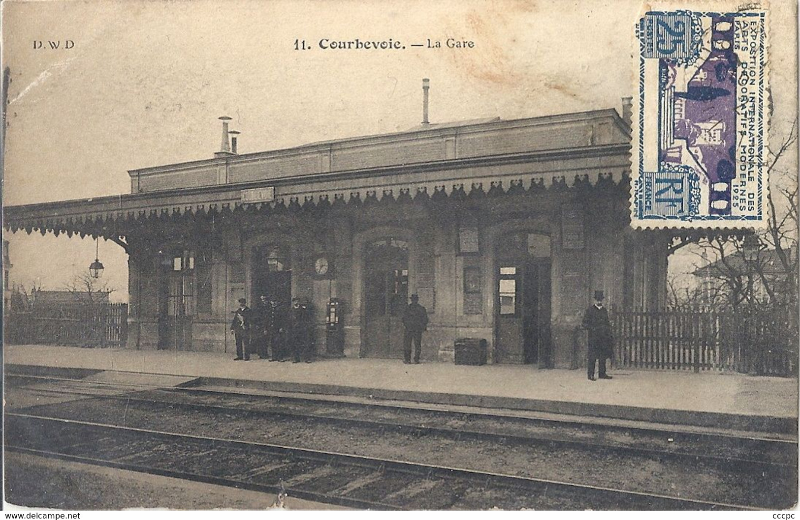 CPA Courbevoie La Gare