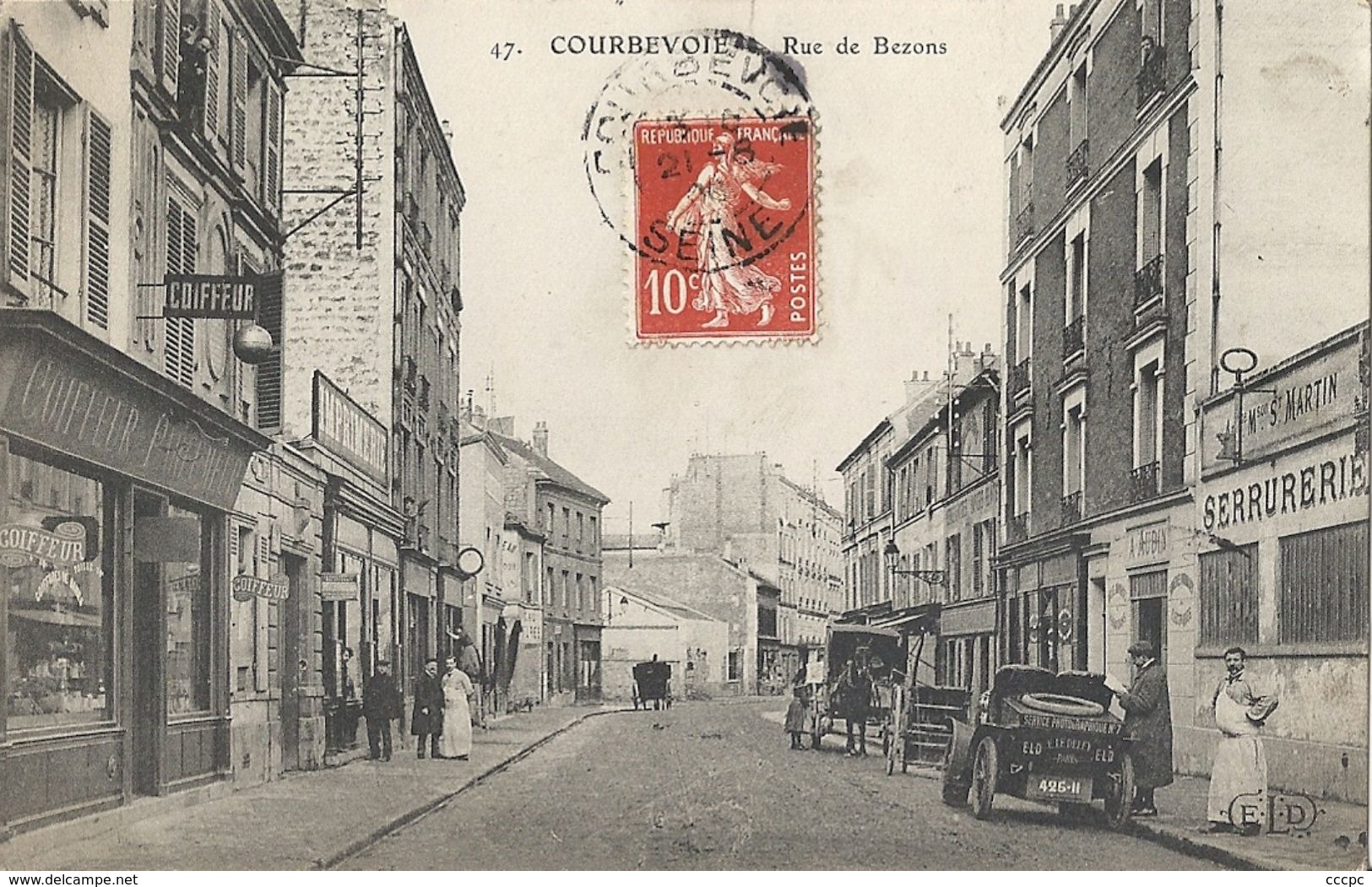 CPA Courbevoie Rue de Bezons