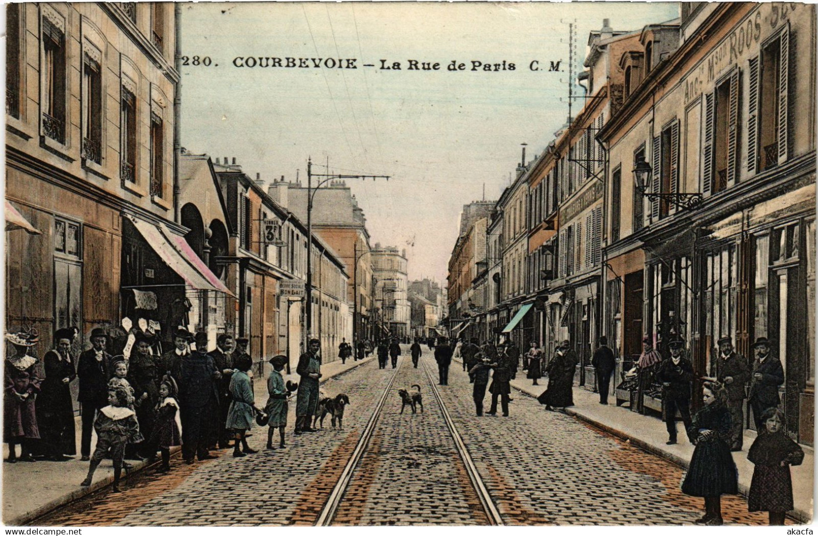 CPA Courbevoie Rue de Paris (1391439)