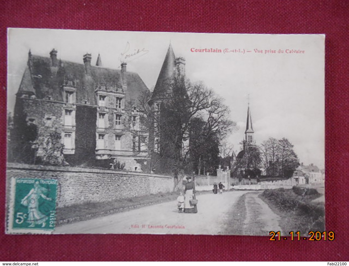 CPA - Courtalain - Vue prise du Calvaire