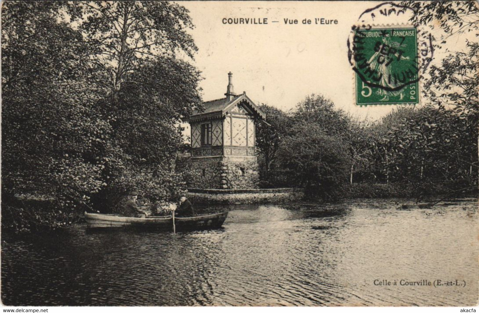 CPA COURVILLE - Vue de l'Eure (33332)