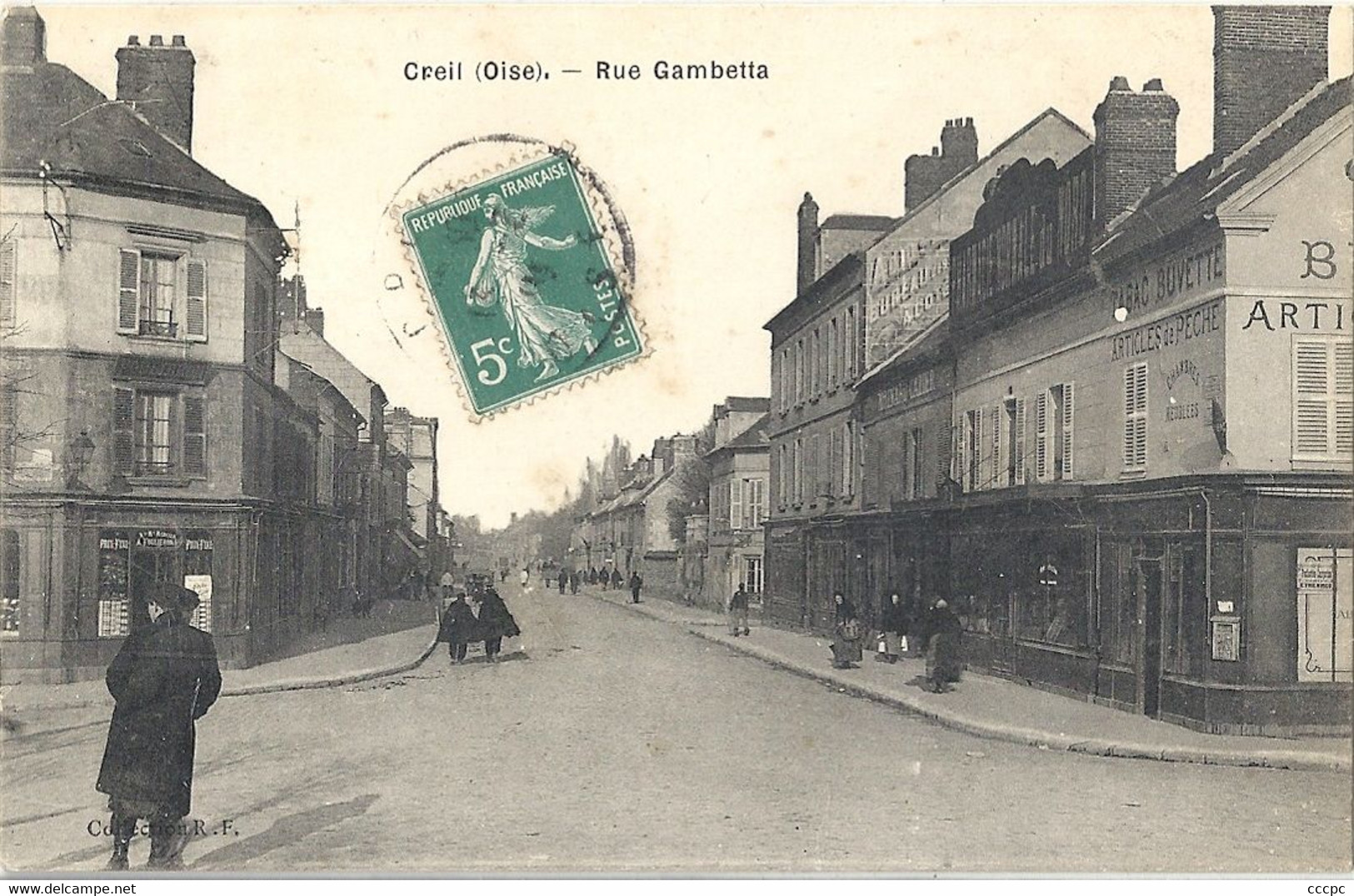 CPA Creil Rue Gambetta