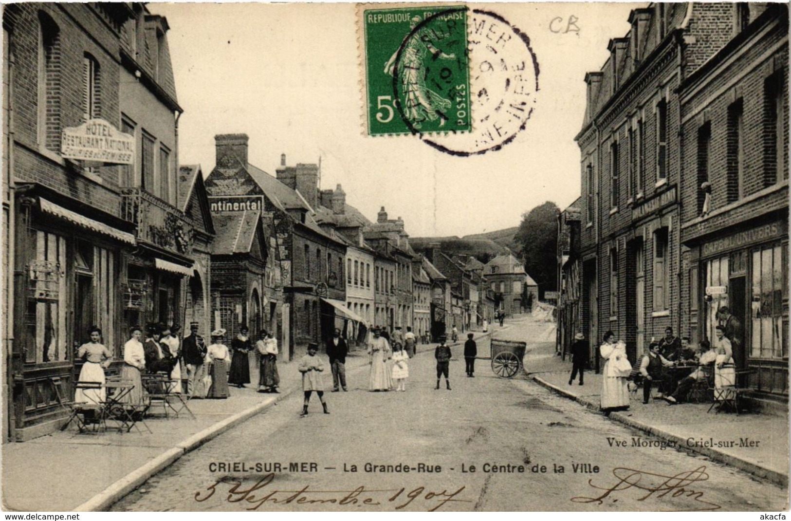 CPA CRIEL-sur-MER La Grande Rue. Le Centre de la Ville (349247)