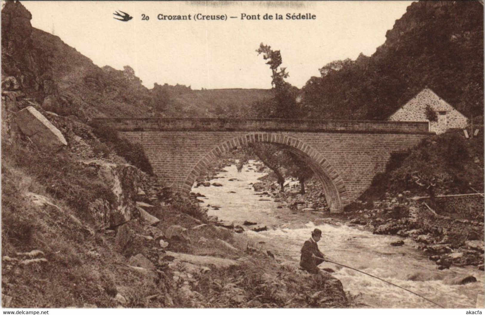 CPA CROZANT - Pont de la Sedelle (121721)