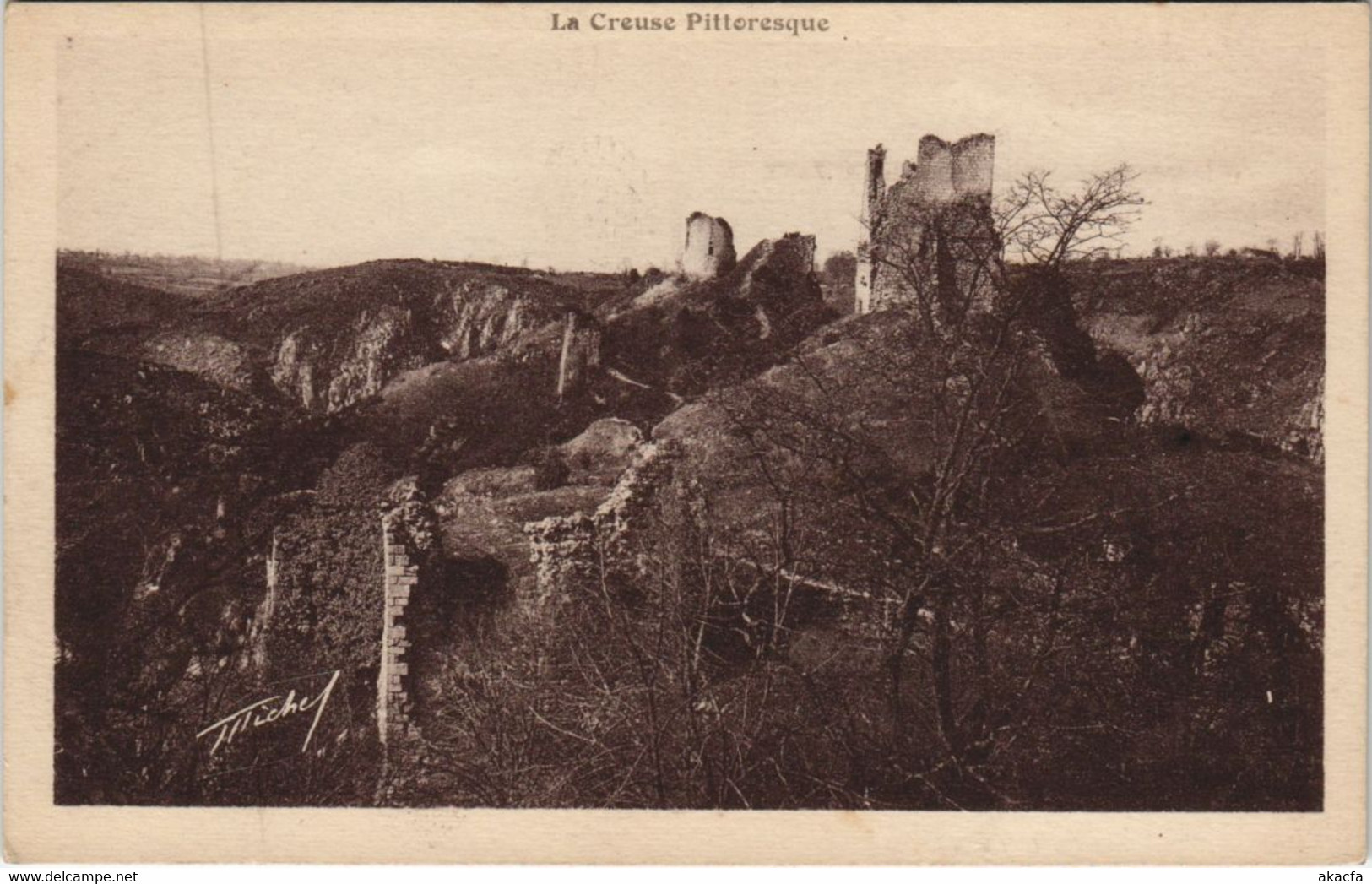 CPA CROZANT Vue d'Ensemble des Ruines de Crozant (1143799)