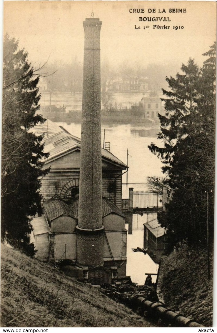 CPA Crue de la SEINE - BOUGIVAL - Le 1 er Fevrier 1910 (247052)