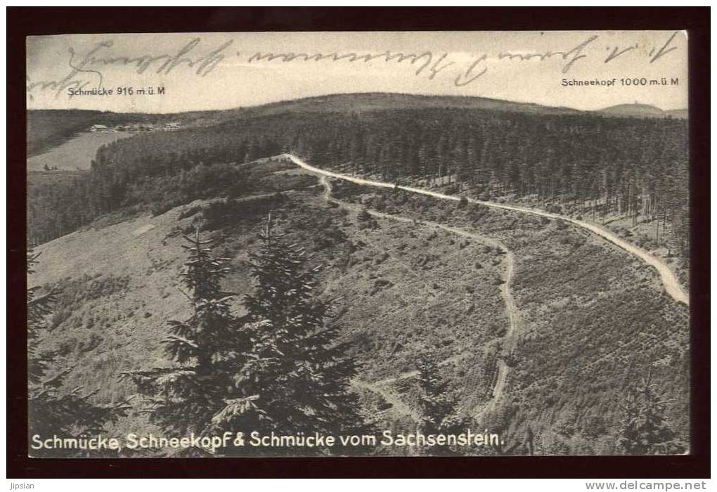 Cpa d´ Allemagne Schmücke , Schneekopf & Schmücke vom Sachsenstein   V1c