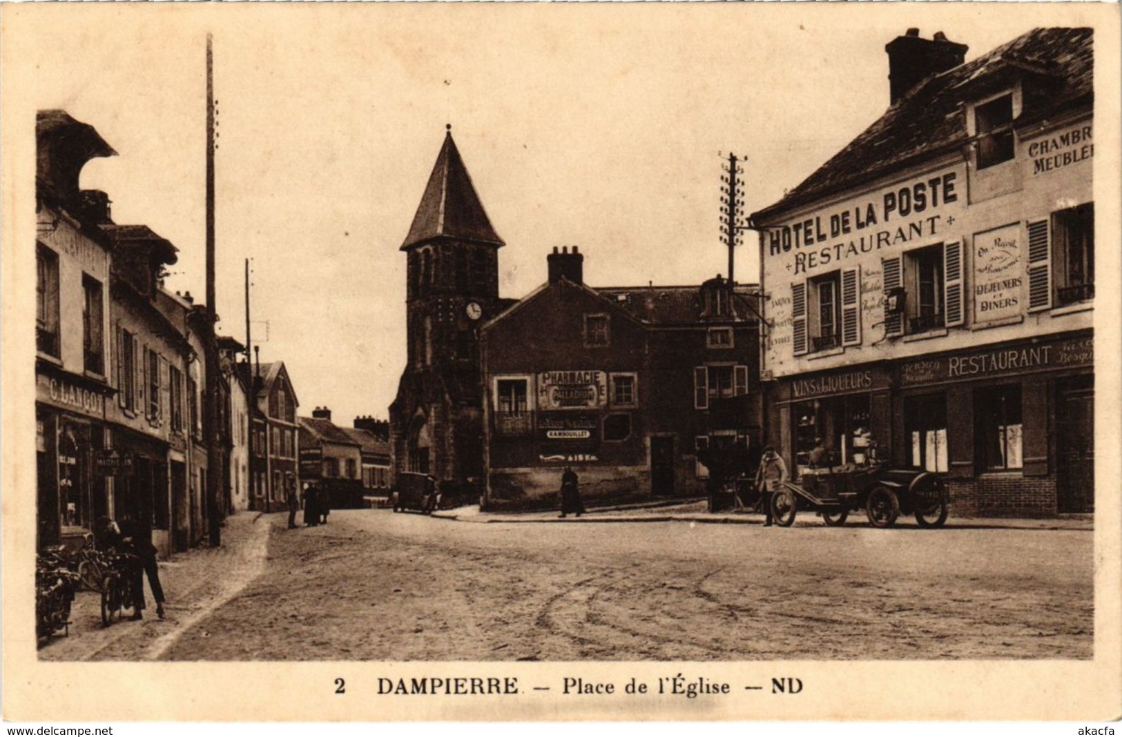 CPA DAMPIERRE - Place de l'Église (103080)