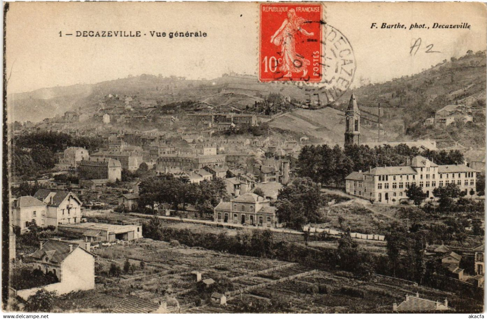 CPA DECAZEVILLE - Vue générale (475205)