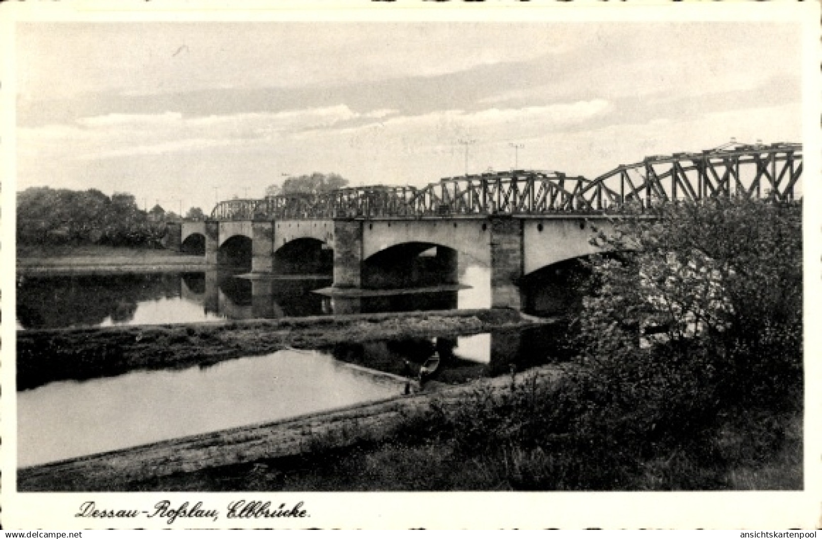 CPA Dessau in Saxe Anhalt, Elbbrücke