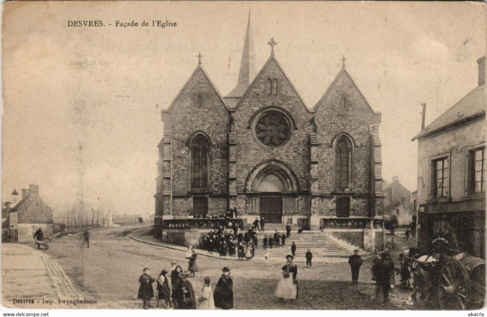 CPA DESVRES Église facade (979781)