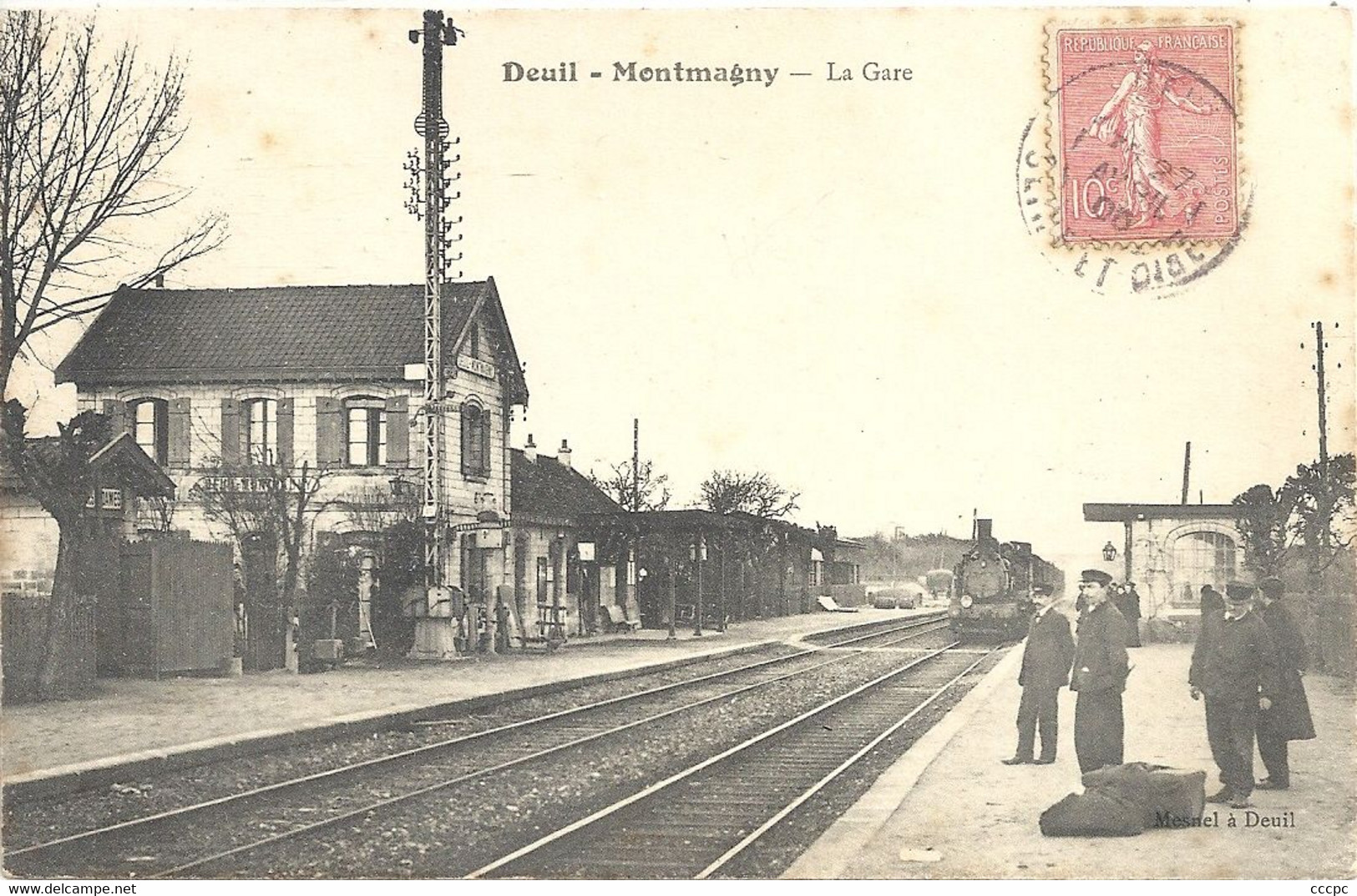 CPA Deuil Montmagny La Gare