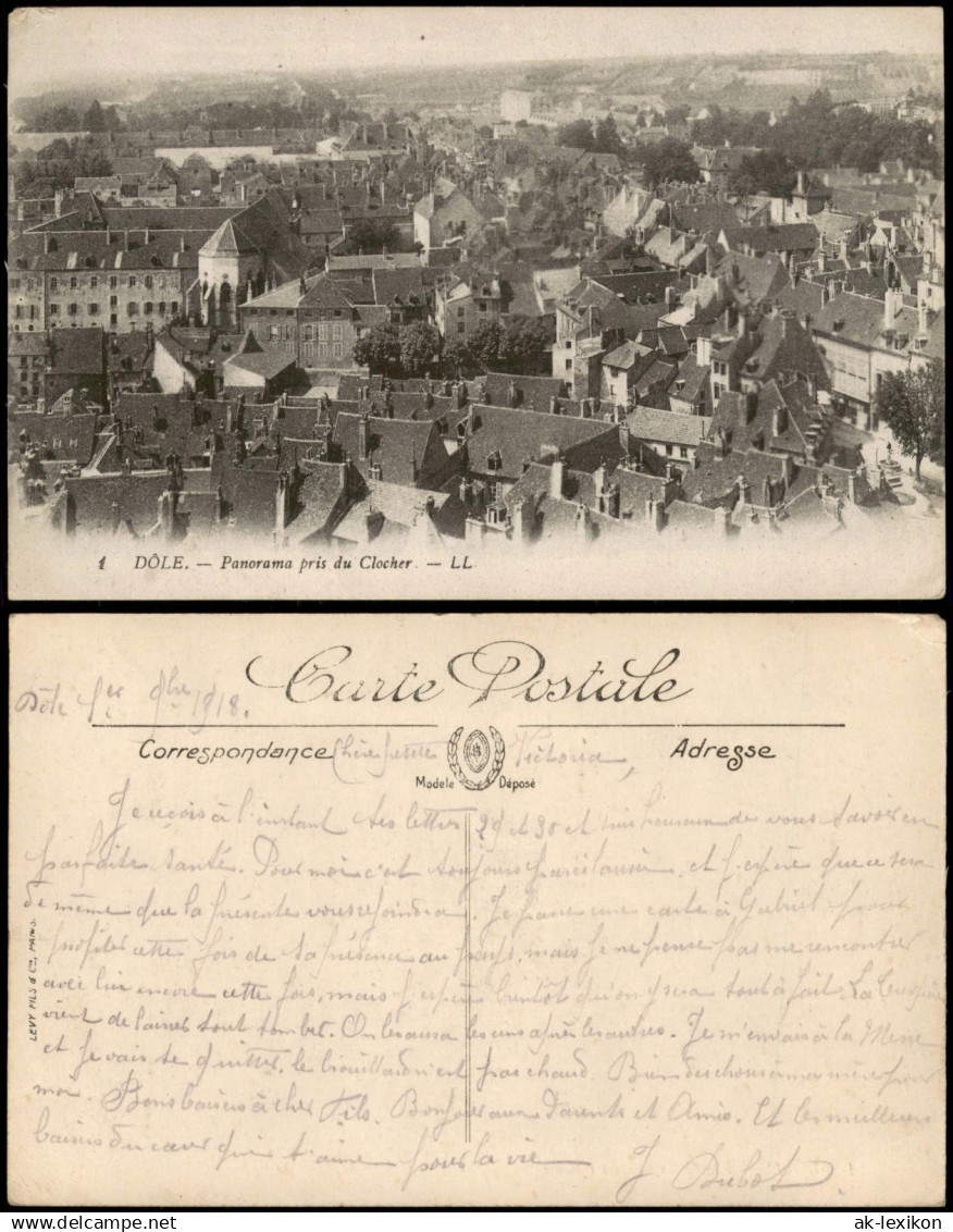 CPA Dole DÔLE Panorama pris du Clocher 1918