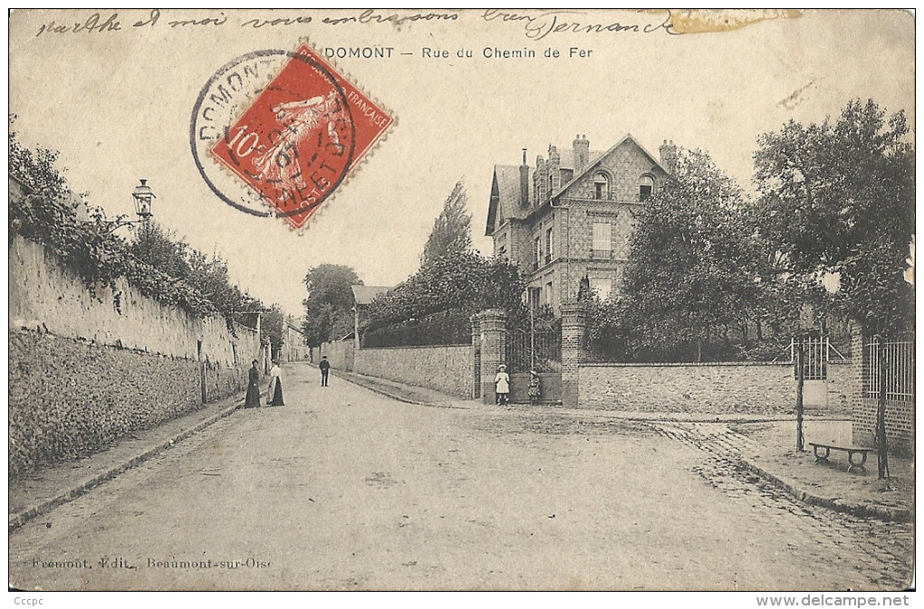 CPA Domont - Rue du Chemin de Fer