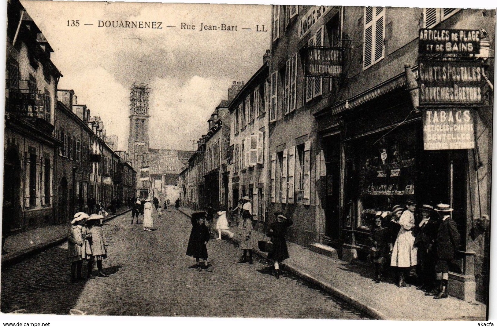 CPA DOUARNENEZ-Rue Jean Bart (188718)