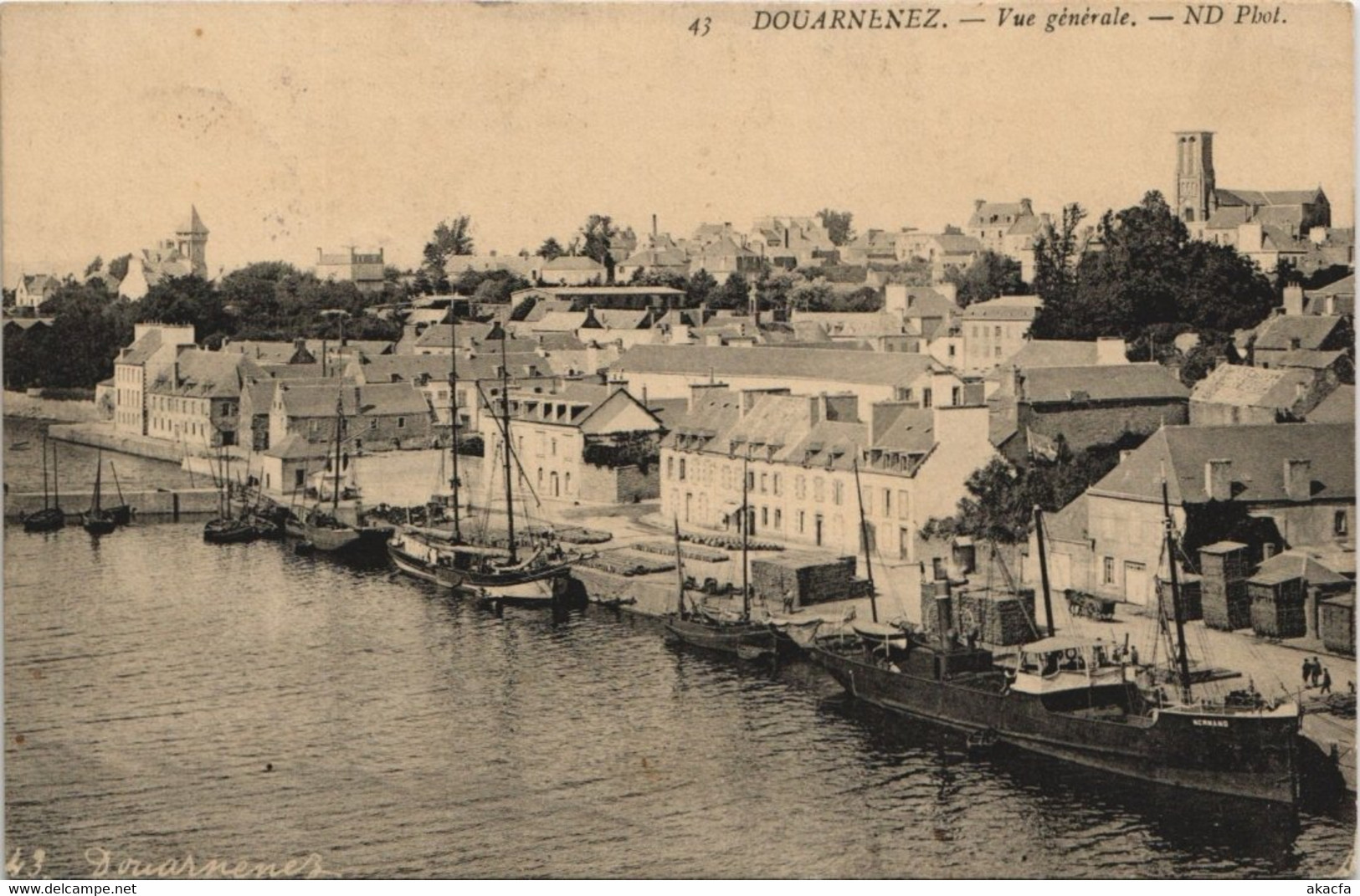 CPA DOUARNENEZ - Vue générale (143915)