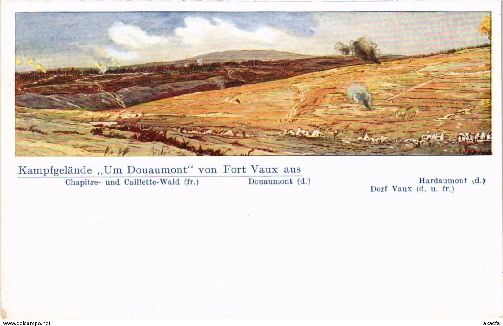 CPA Douaumont - Kampfgelande Um Douaumont von Fort Vaux aus (1036632)