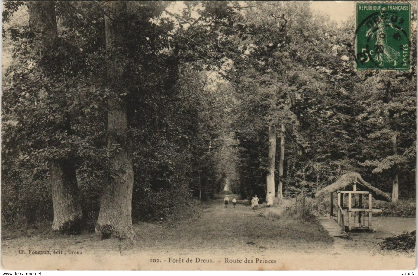 CPA DREUX Foret de Dreux - Route des Princes (1202113)