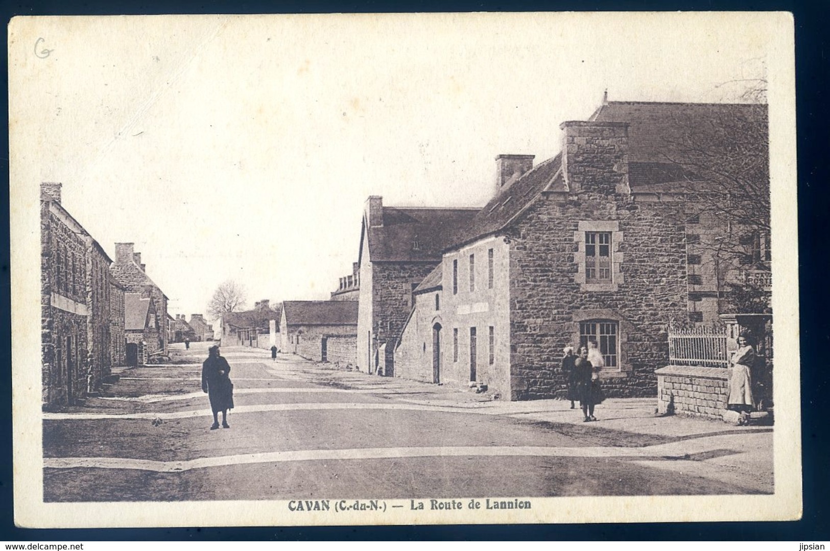 cpa du 22 Cavan la route de Lannion      LZ119