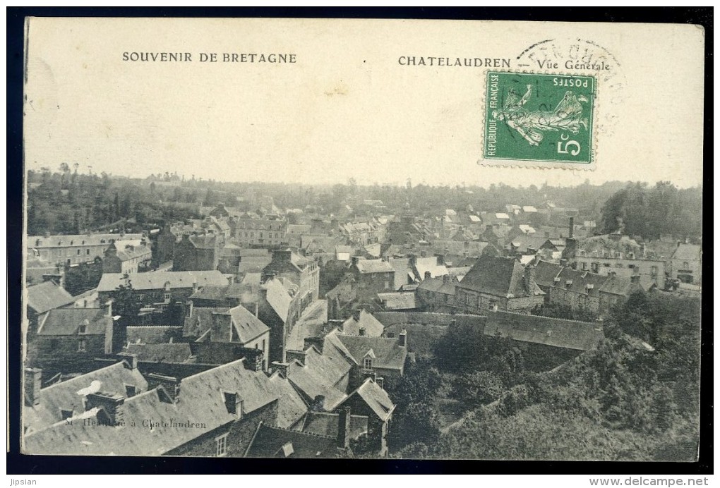 cpa du 22 Chatelaudren -- vue générale -- Souvenir de Bretagne   OCT26