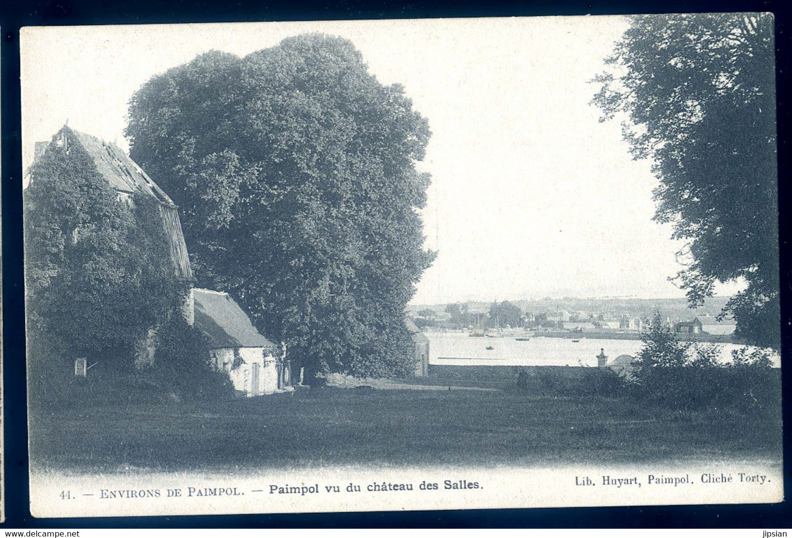 cpa du 22 environs de Paimpol -- Paimpol vu du Château des Salles    AOUT22-82