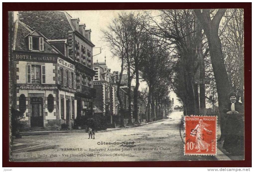 Cpa du 22 Lamballe Boulevard Antoine Jobert et la route du Chalet   TRAB2