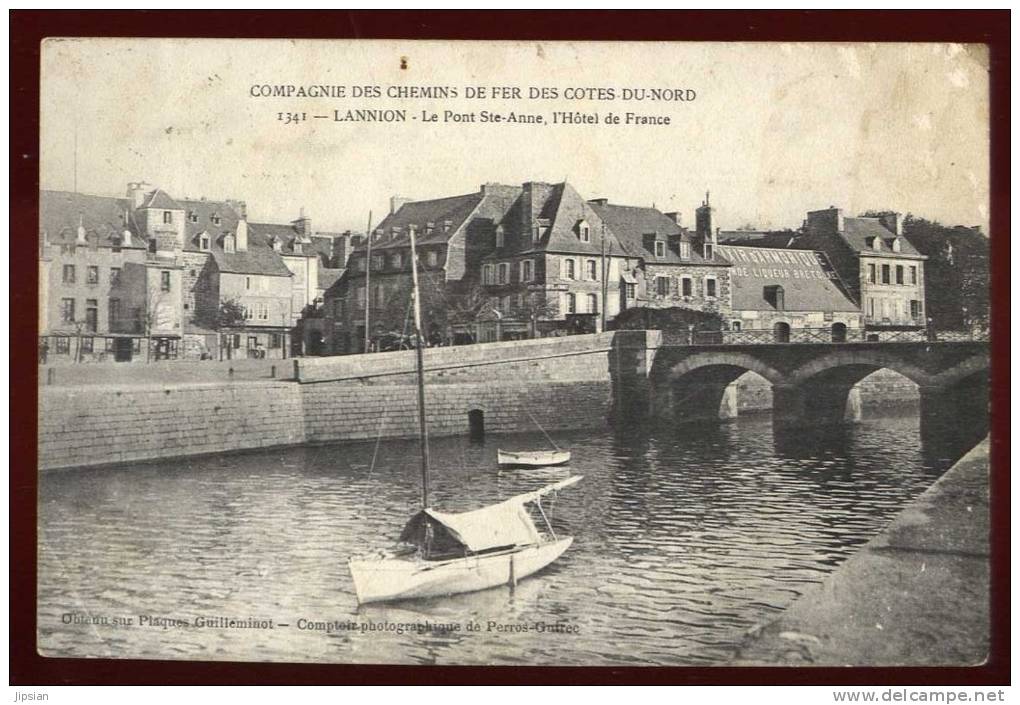 Cpa du 22  Lannion le pont Ste Anne , l' Hôtel de France         PONT14