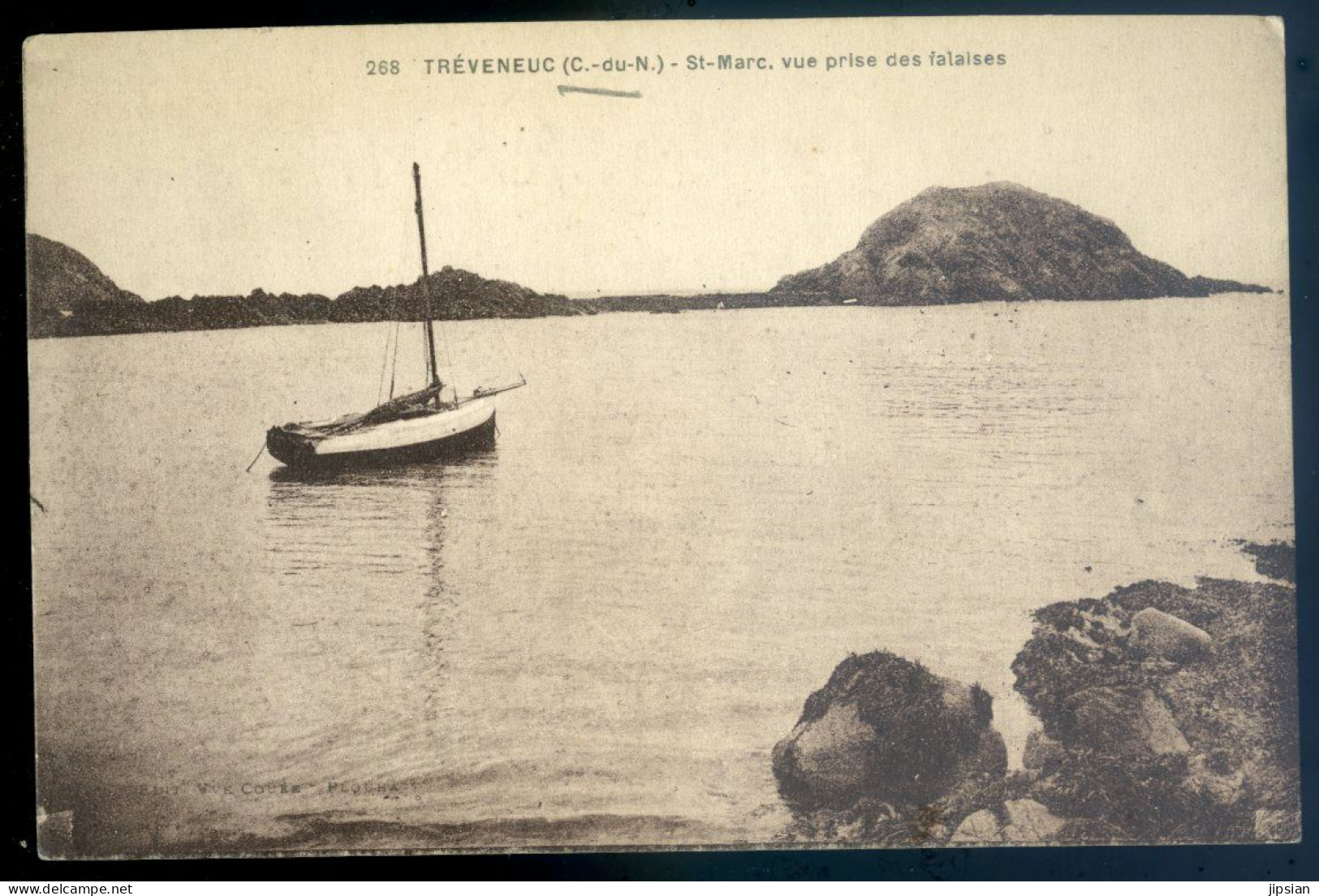 cpa du 22 Tréveneuc St Marc , vue prise des falaises  -- environs de Plouha   LANR116