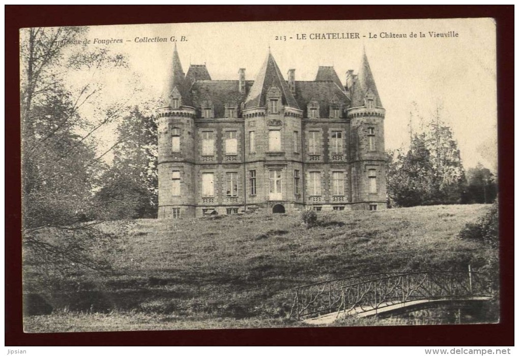 Cpa du 35  Le Chatellier  le château de Vieuville environs de Fougères NAT15