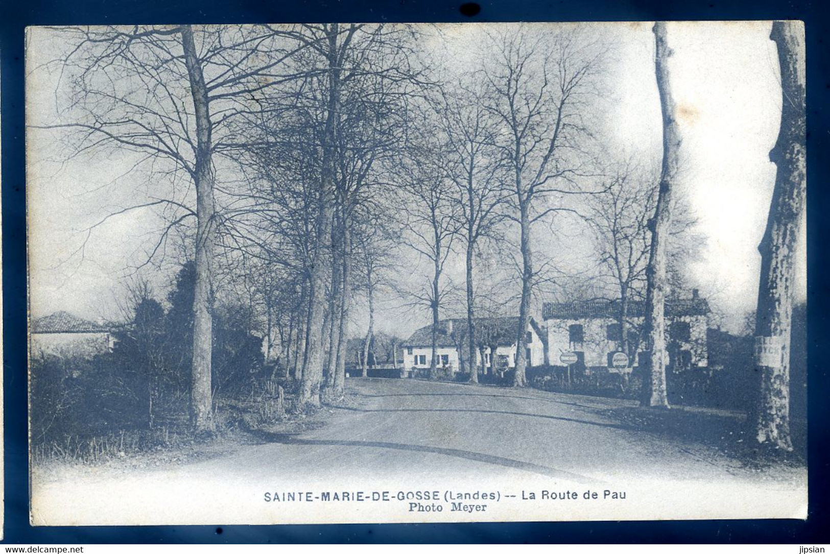 cpa du 40  Sainte Marie de Gosse  -- la route de Pau   AVR20-05