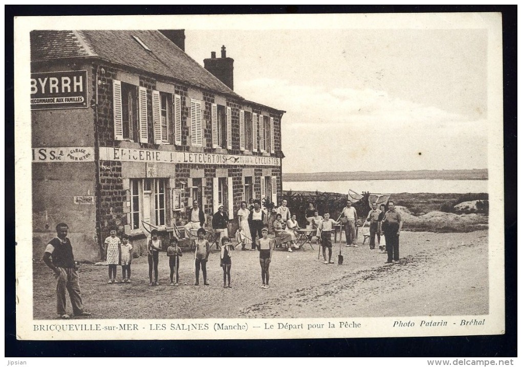 cpa du 50 Bricqueville sur Mer - Les Salines -- le départ pour la Pêche       - Bréhal AO19