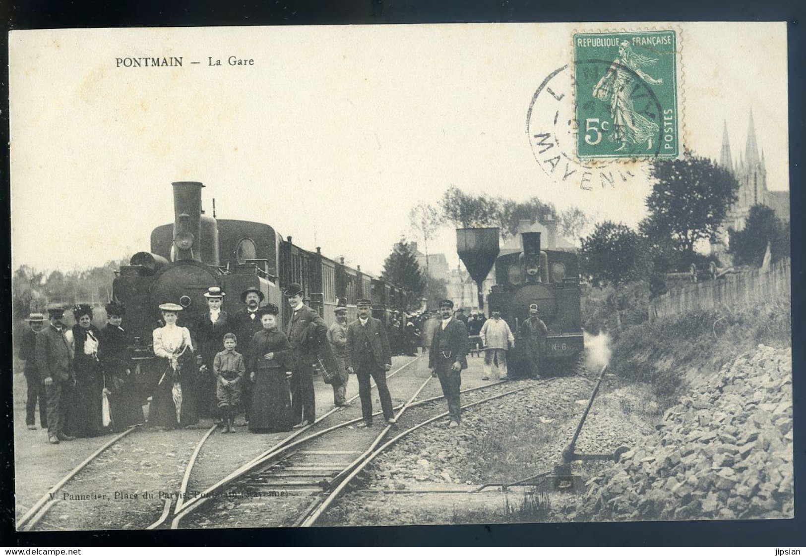 cpa du 53 Pontmain -- la Gare  STEP4