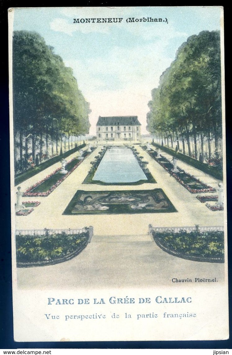 cpa du 56  Monteneuf Parc de la Grée de Callac vue perspective de la partie française  -- environs Ploërmel   AVR20-84