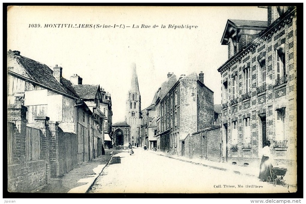 Cpa du 76 Montivilliers la rue de la république    HIV4