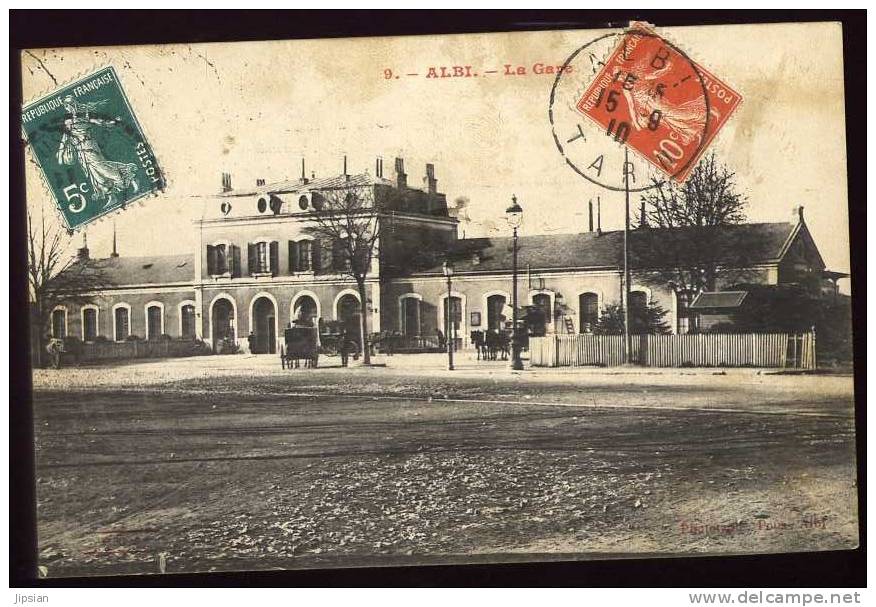 Cpa du 81 Albi La Gare         A15  train