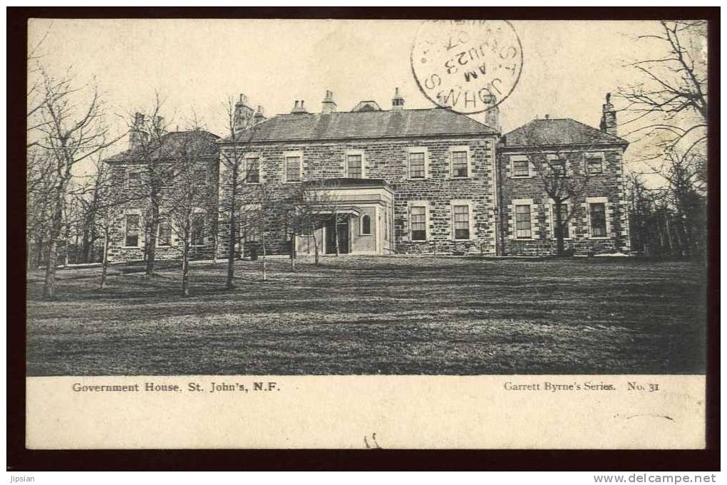 Cpa du Canada terre Neuve Labrador  St. John´s N.F. Government House ME2