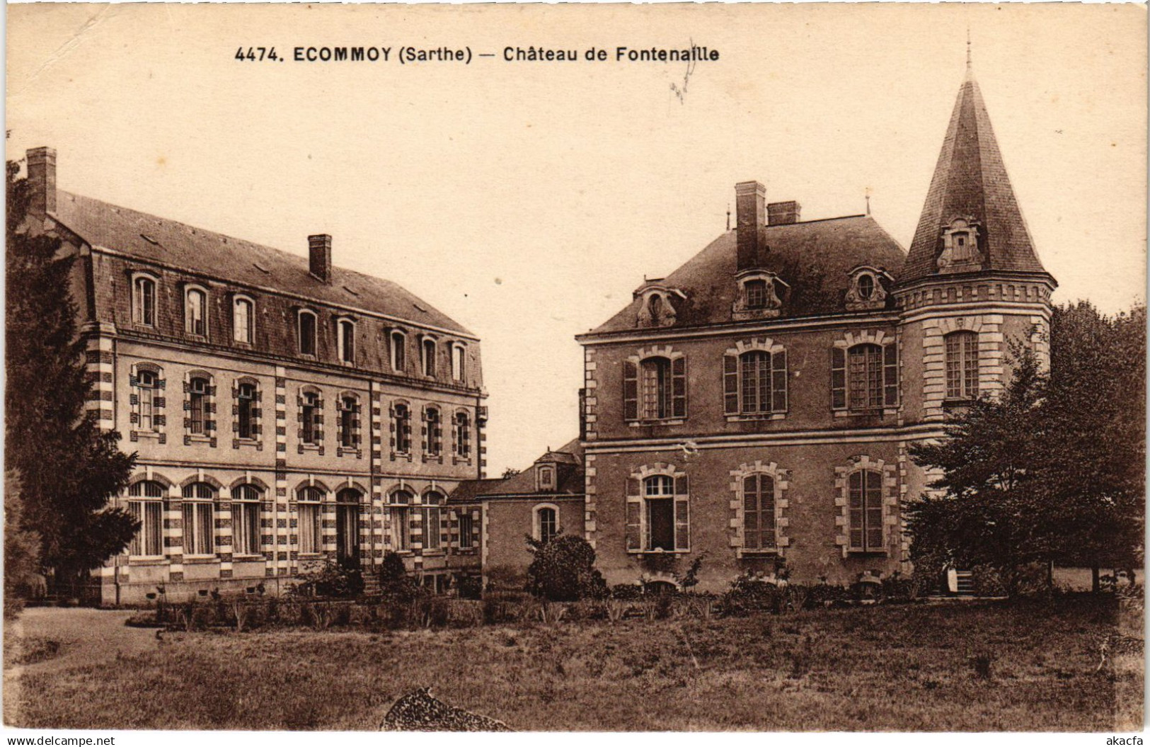 CPA Ecommoy Chateau de Fontenaille (1429768)