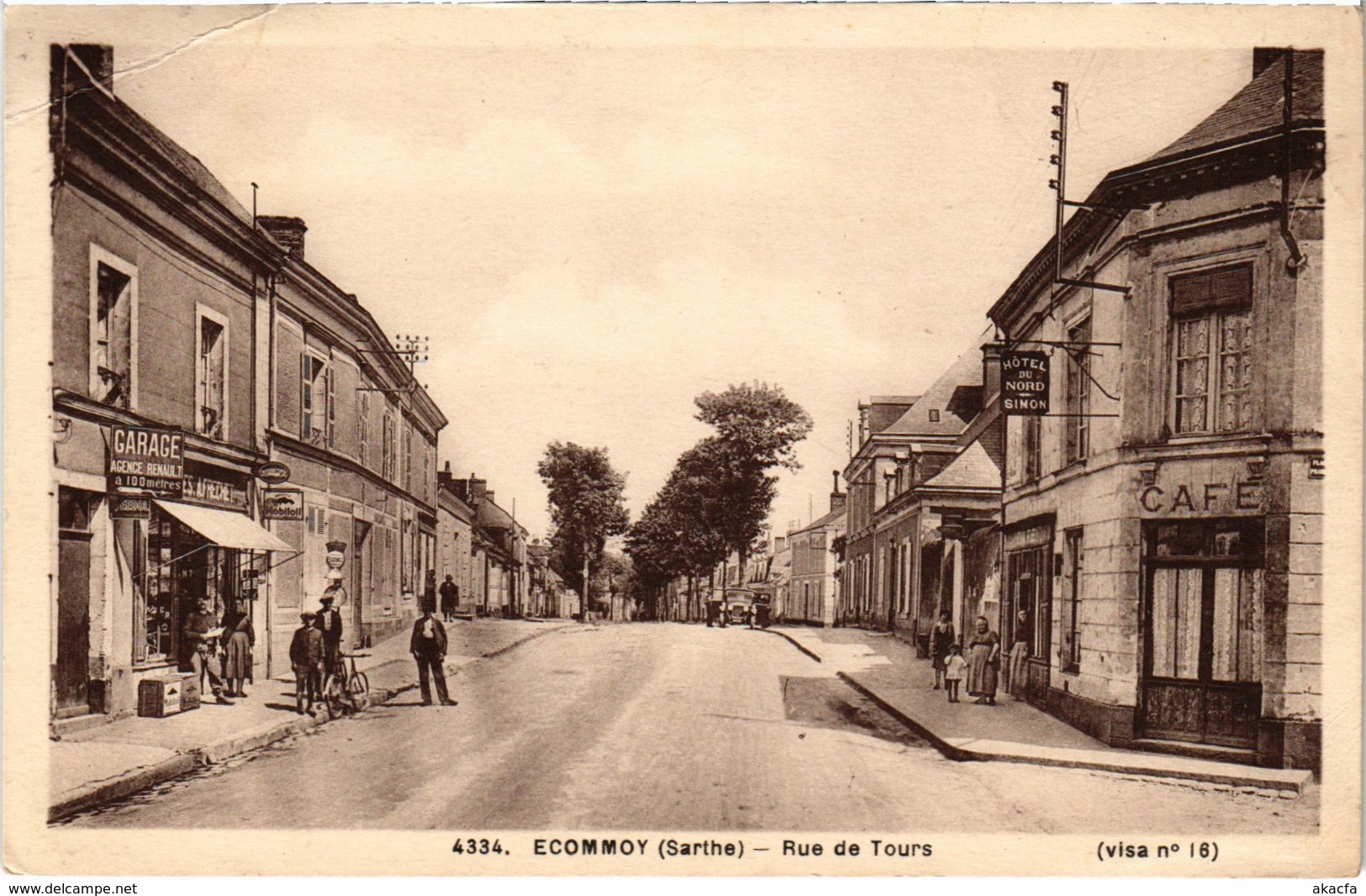 CPA Ecommoy - Rue de Tours (112556)