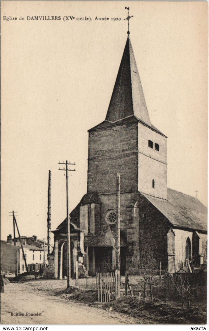 CPA Eglise de DAMVILLERS , annee (119401)