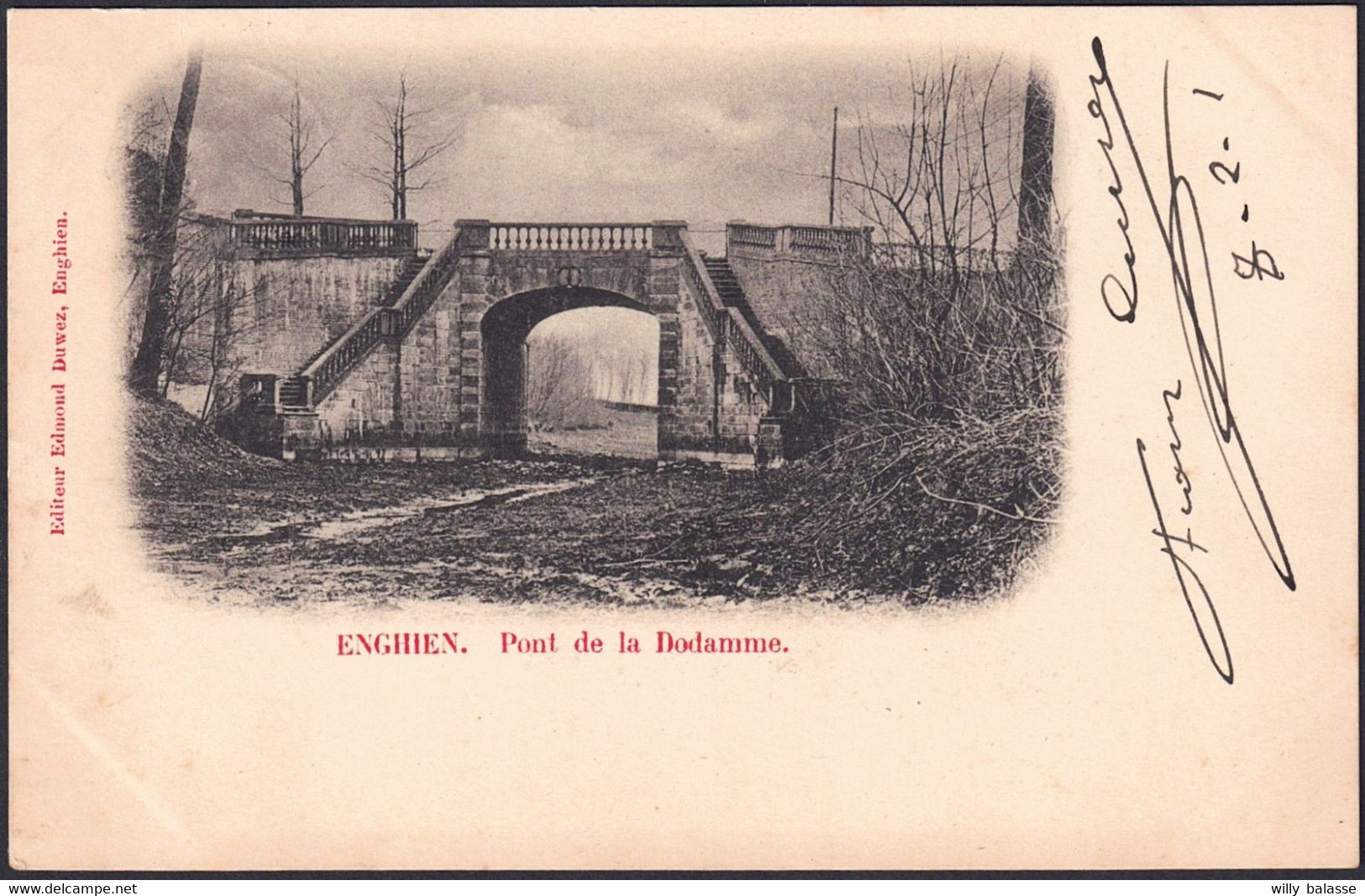 +++ CPA - ENGHIEN - EDINGEN - Pont de la Dodamme - 1901   //